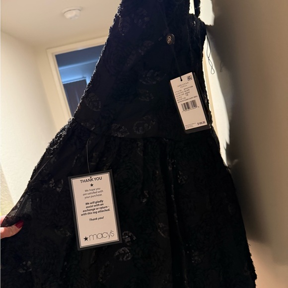 Adrianna Papell Black Mini Dress - Picture 6 of 11